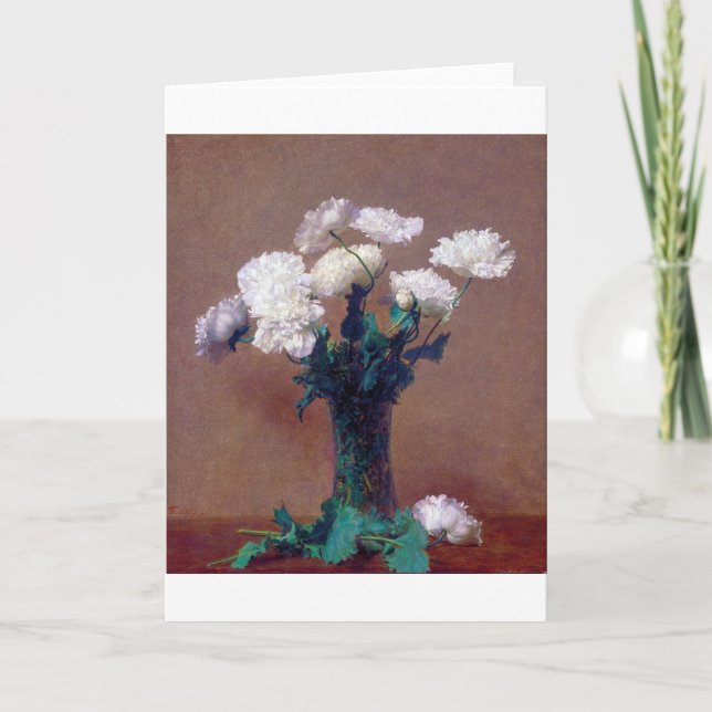 Poppies, Henri Fantin-Latour Kort (Framsida)