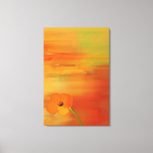 Poppies i blomning - abstrakt canvastryck