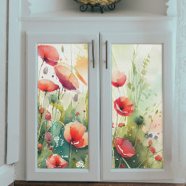 Poppies i en Fält-avskärmning