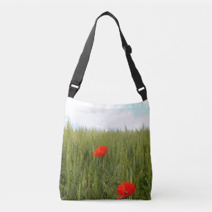 Poppies i en Fält-kroppssäck Axelväska