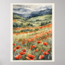 Poppies i Fält naturområde