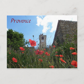 Poppies i Provence-vykort Vykort