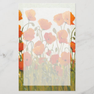 Poppies I-rader Brevpapper