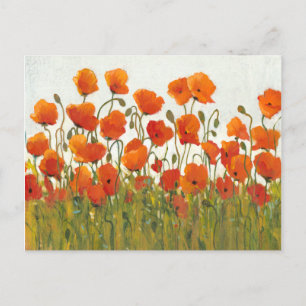 Poppies I-rader Vykort
