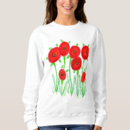 Poppies i rött t-shirt
