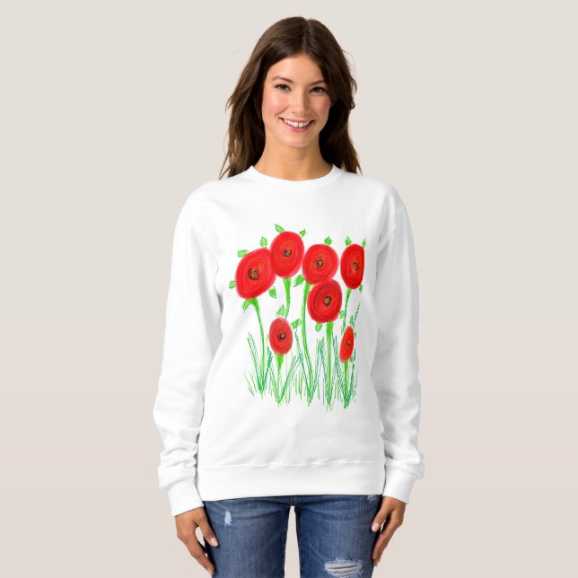 Poppies i rött t-shirt (Hel framsida)