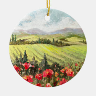 Poppies i Toscana Ornament