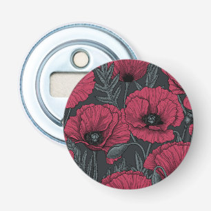 Poppies in Viva Magenta Flasköppnare