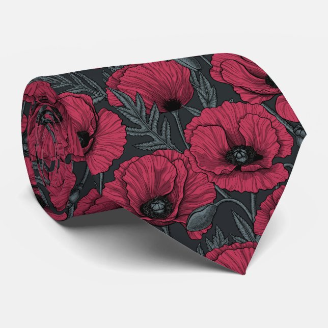 Poppies in Viva Magenta Slips (Rullad)