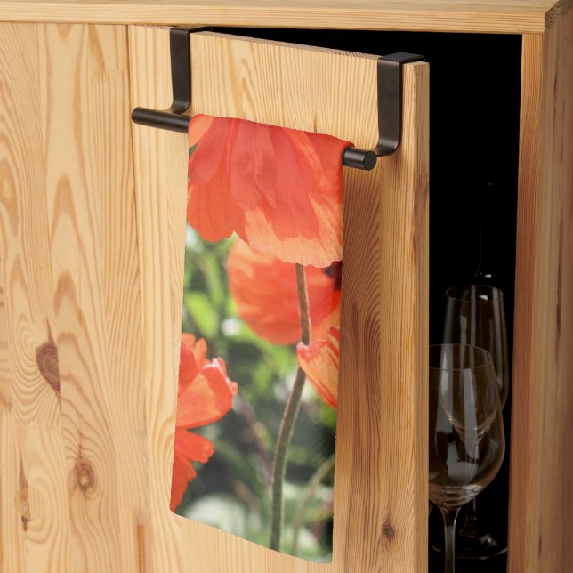 Poppies Kökshandduk (Thirds Fold)