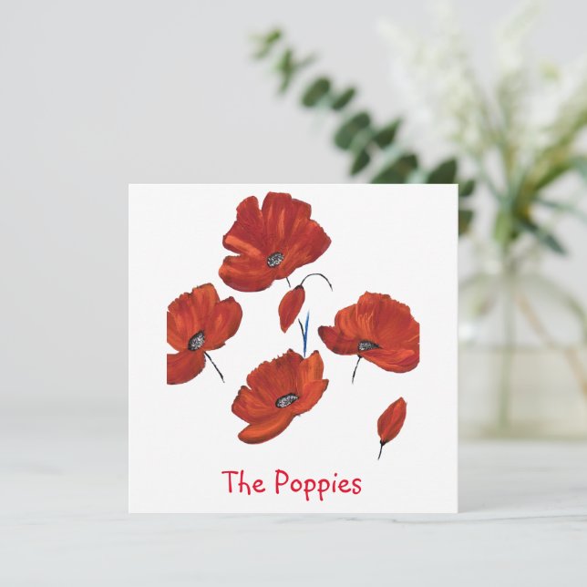 Poppies Kort (Stående Fram)