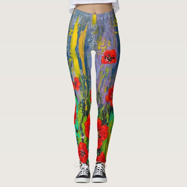 Poppies Leggings (Framsida)