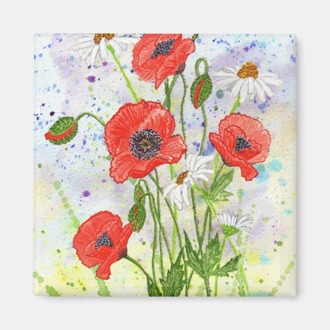"Poppies" Magnet (Framsidan)