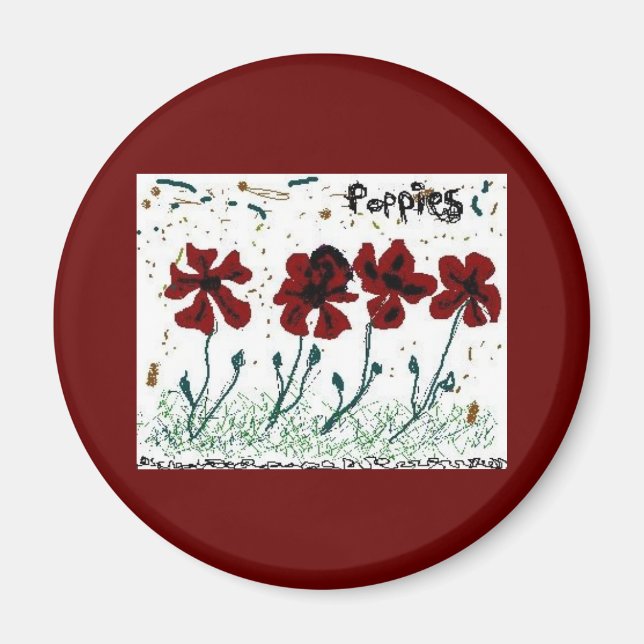 Poppies Magnet (Framsidan)