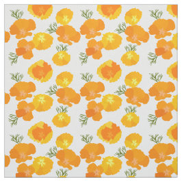 Poppies Mönster Fabric. Tyg