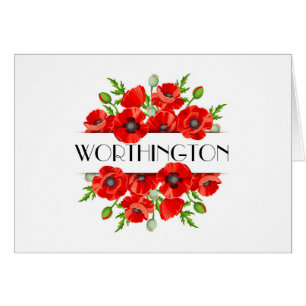 Poppies Notecard OBS Kort