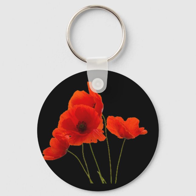 "Poppies" Nyckelring (Framsida)