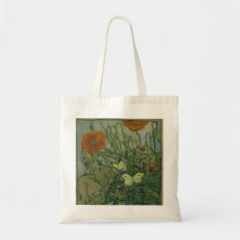 Poppies och Butterflies av Vincent Van Gogh Tygkasse