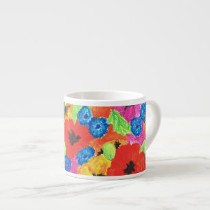 Poppies och Cornblommor Espresso Mugg Espressomugg