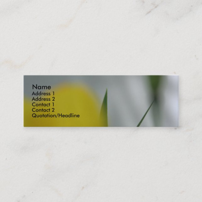 Poppies och skuggor 4 mini visitkort (Framsida)