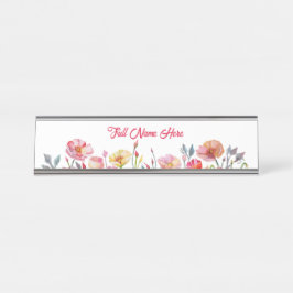 Poppies on Parade Name Plate