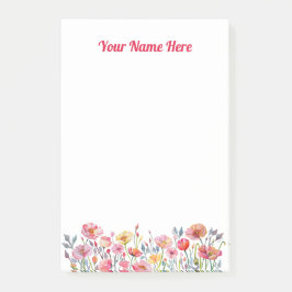 Poppies on Parade Post It Notes Post-it Block