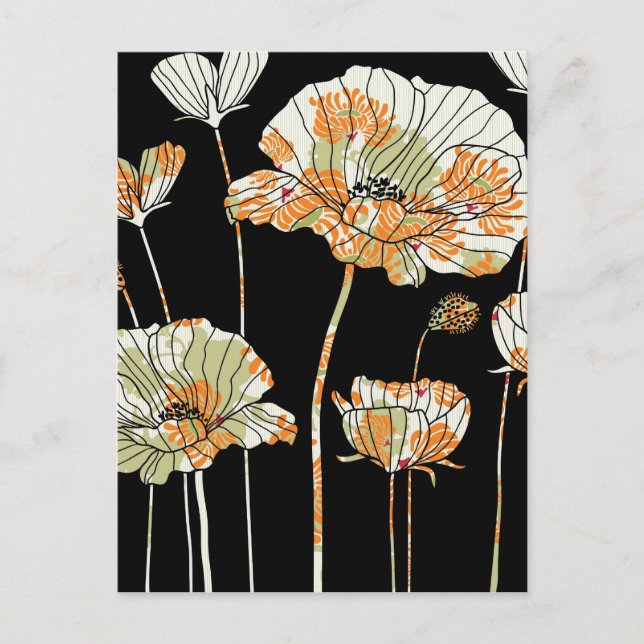 Poppies Oo La La Vykort (Framsida)