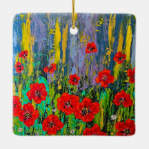 Poppies Ornament