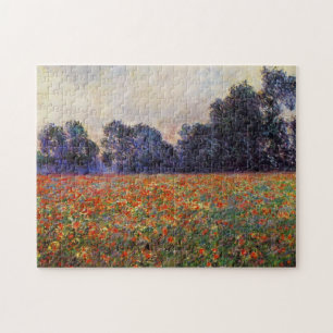 Poppies på Giverny Monet Fine Art Pussel
