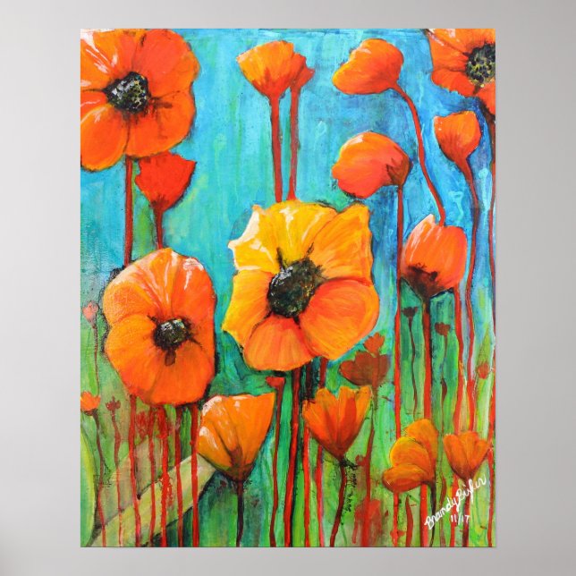 Poppies på sommaren poster (Framsidan)