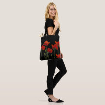 Poppies på svart