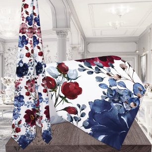 Poppies & Peonies Red White & Blue Bröllop Slips
