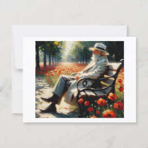 Poppies, så vi glömmer det. vykort