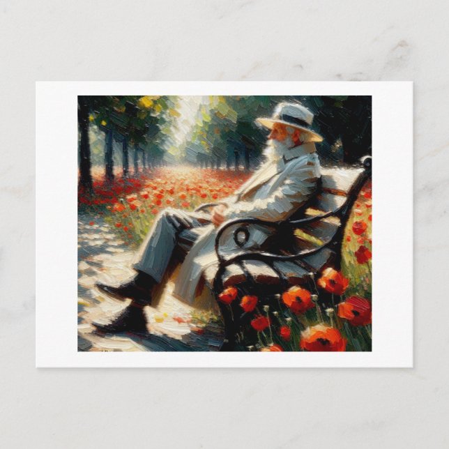 Poppies, så vi glömmer det. vykort (Framsida)