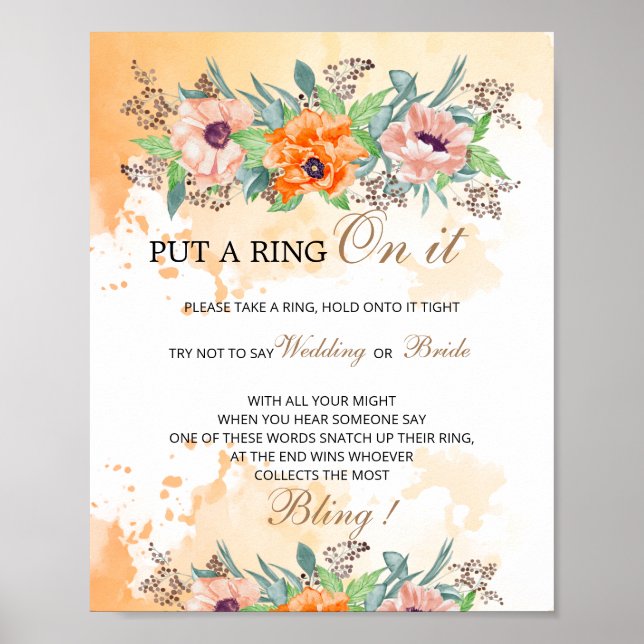 Poppies sätter ring på spel poster (Framsidan)