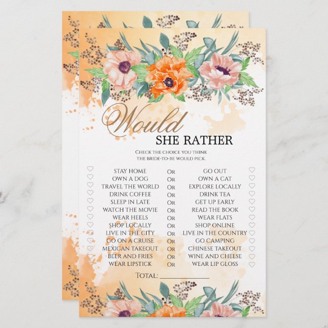 Poppies Skulle hon hellre vilja ha möhippa spel (Fram/baksida)