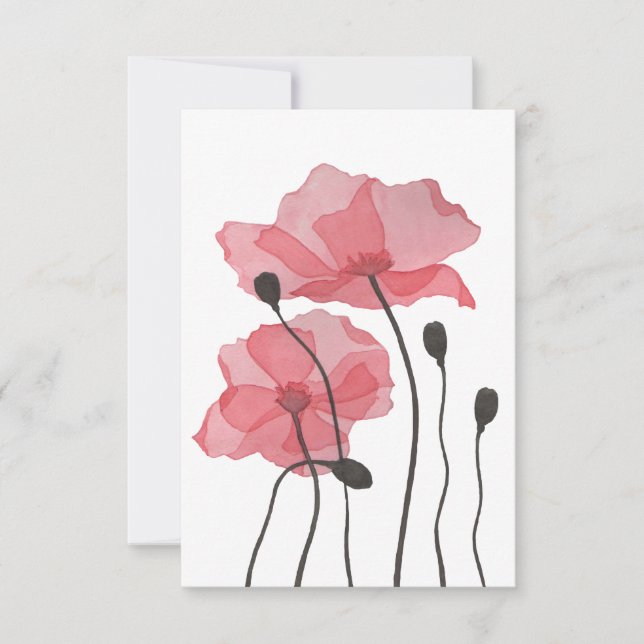 Poppies Tack Kort (Framsida)