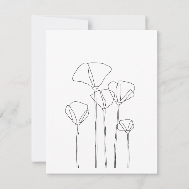 Poppies Tack Kort (Framsida)