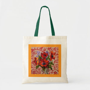 Poppies Tote Bag Tygkasse