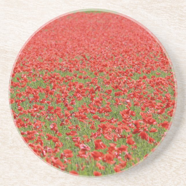 Poppies - tusental! underlägg sandsten (Framsidan)