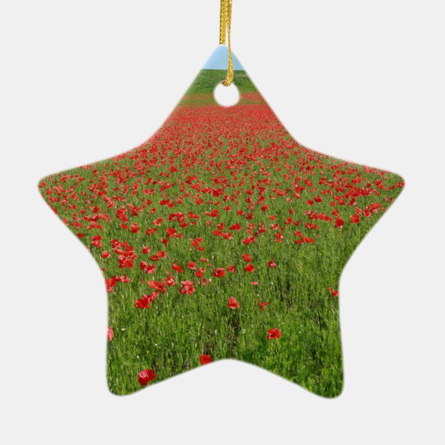 Poppies vid liv! julgransprydnad keramik (Baksidan)