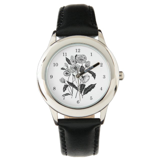 Poppies Watch Armbandsur (Framsida)