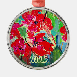 Poppies Year Julgransprydnad Metall