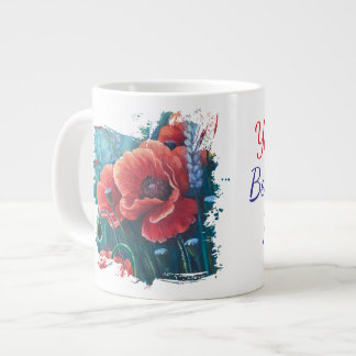 poppies you're the best part of my life jumbo mugg