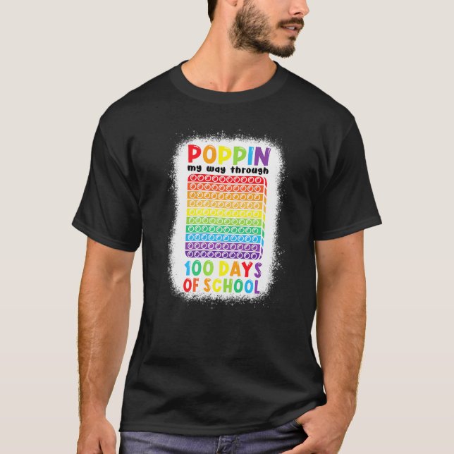 Poppin'100 dagar med skolpopparlärare Student T Shirt (Framsida)