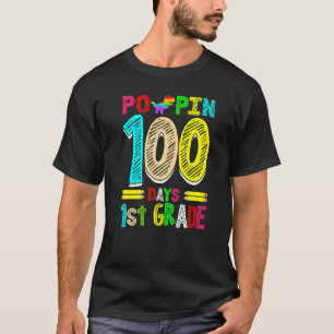 Poppin 100 dagar 1:a primärskolan i Klass T Shirt