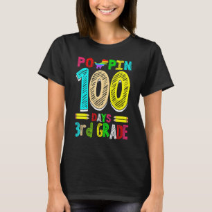 Poppin 100 dagar 3:e primärskolan i Klass T Shirt