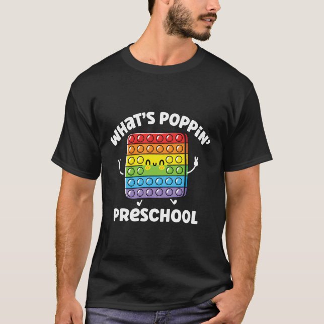 Poppin_#39_ Preschool Sensory Fidget Leksak Te T Shirt (Framsida)