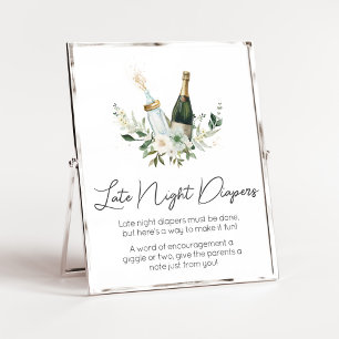 Poppin Baby Flaskor Baby Shower Late Night Diables Poster