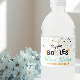Poppin' Bottles Water Bottle Label Vattenflaskor Etikett